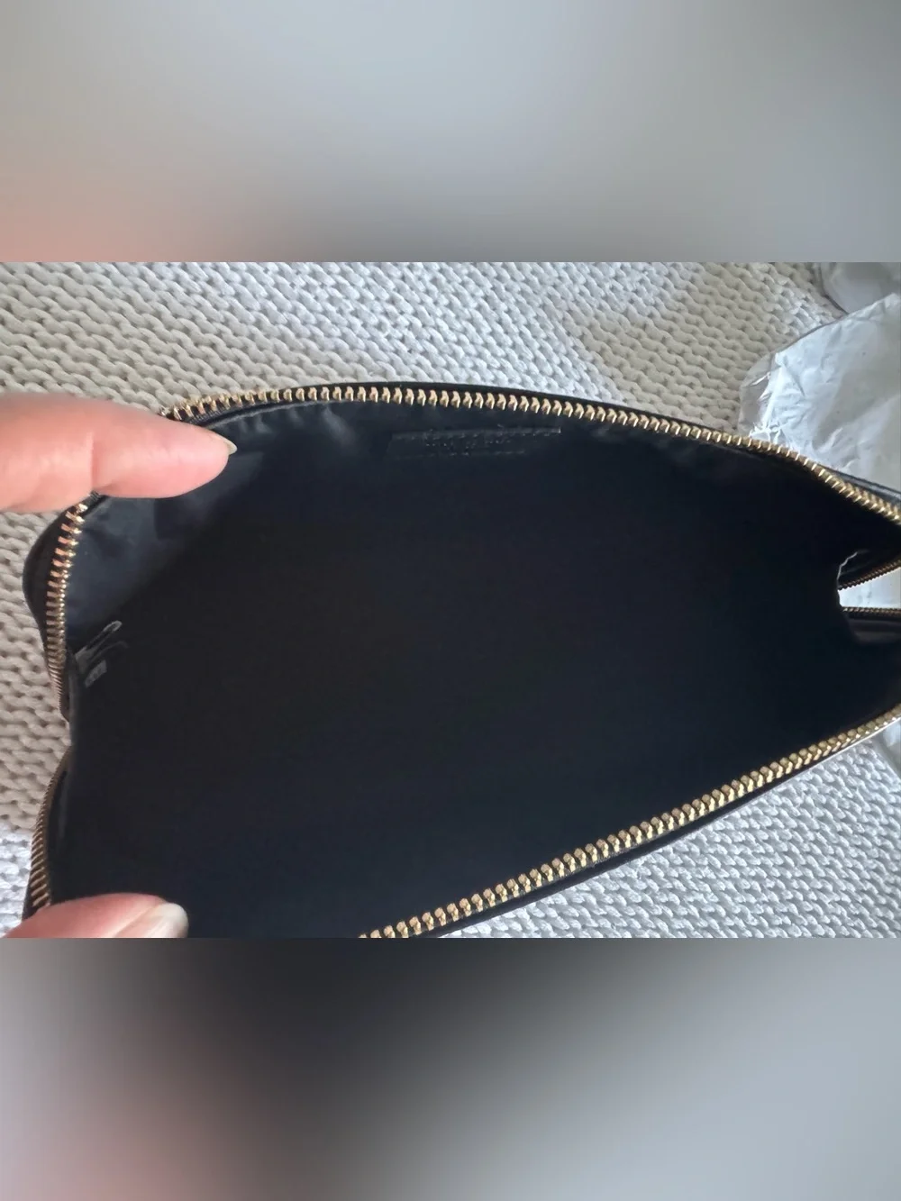 kate spade Black Wallet with Gold Logo